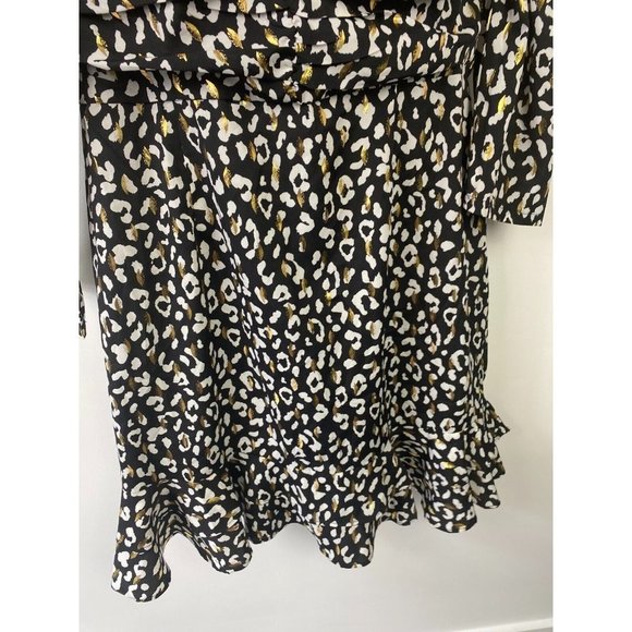 Boohoo Size 18 Women's Dress Cocktail Party Animal Print Knee Length - Picture 5 of 8